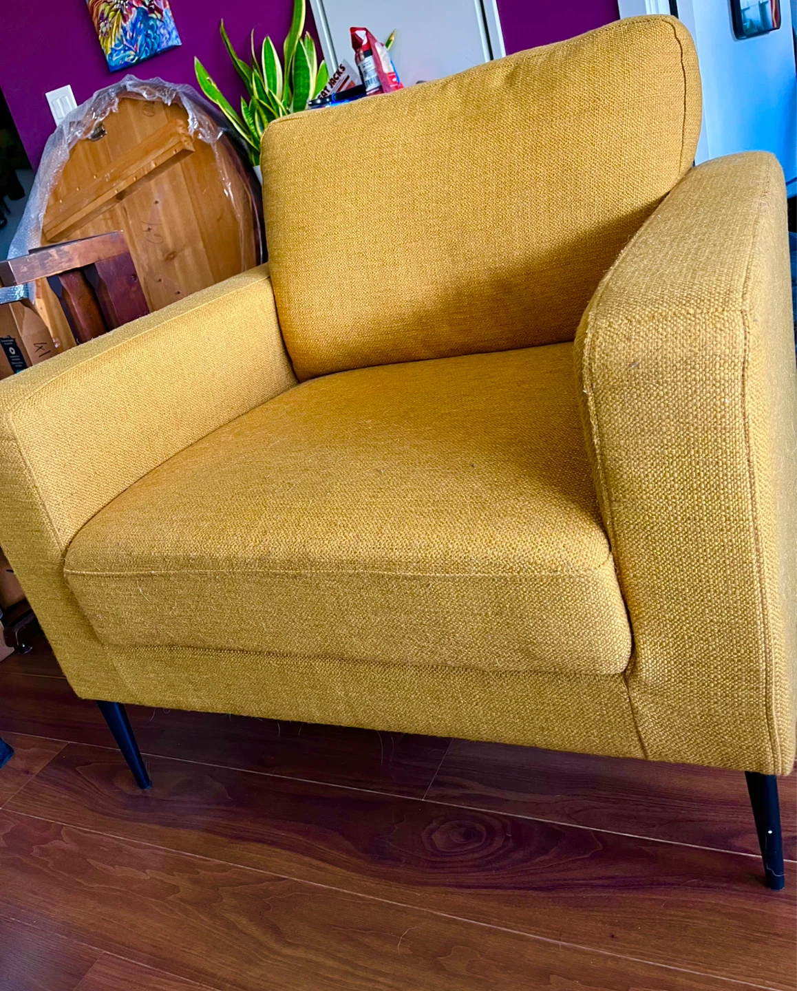 Structube Yellow Accent Chair - photo 2