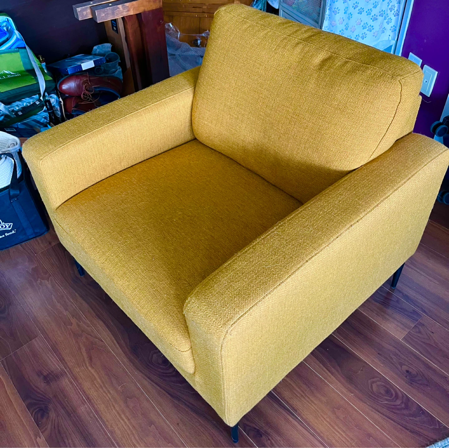 Structube Yellow Accent Chair