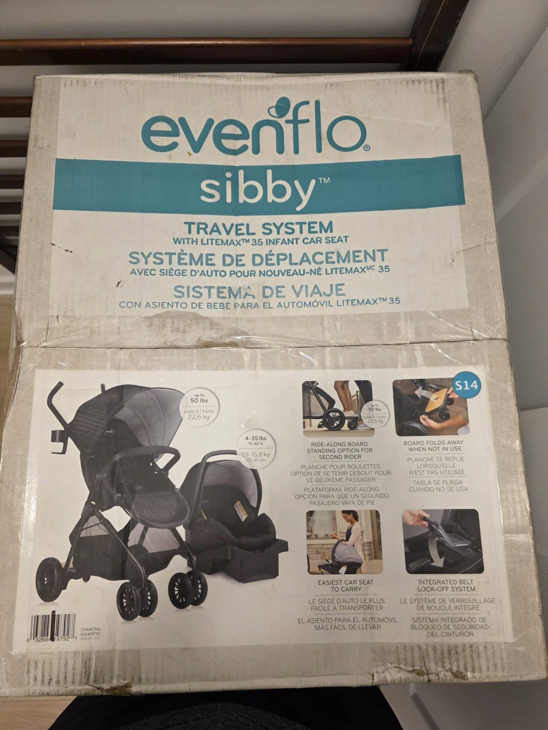 Evenflo Sibby Travel System with LiteMax 35 Infant Car Seat