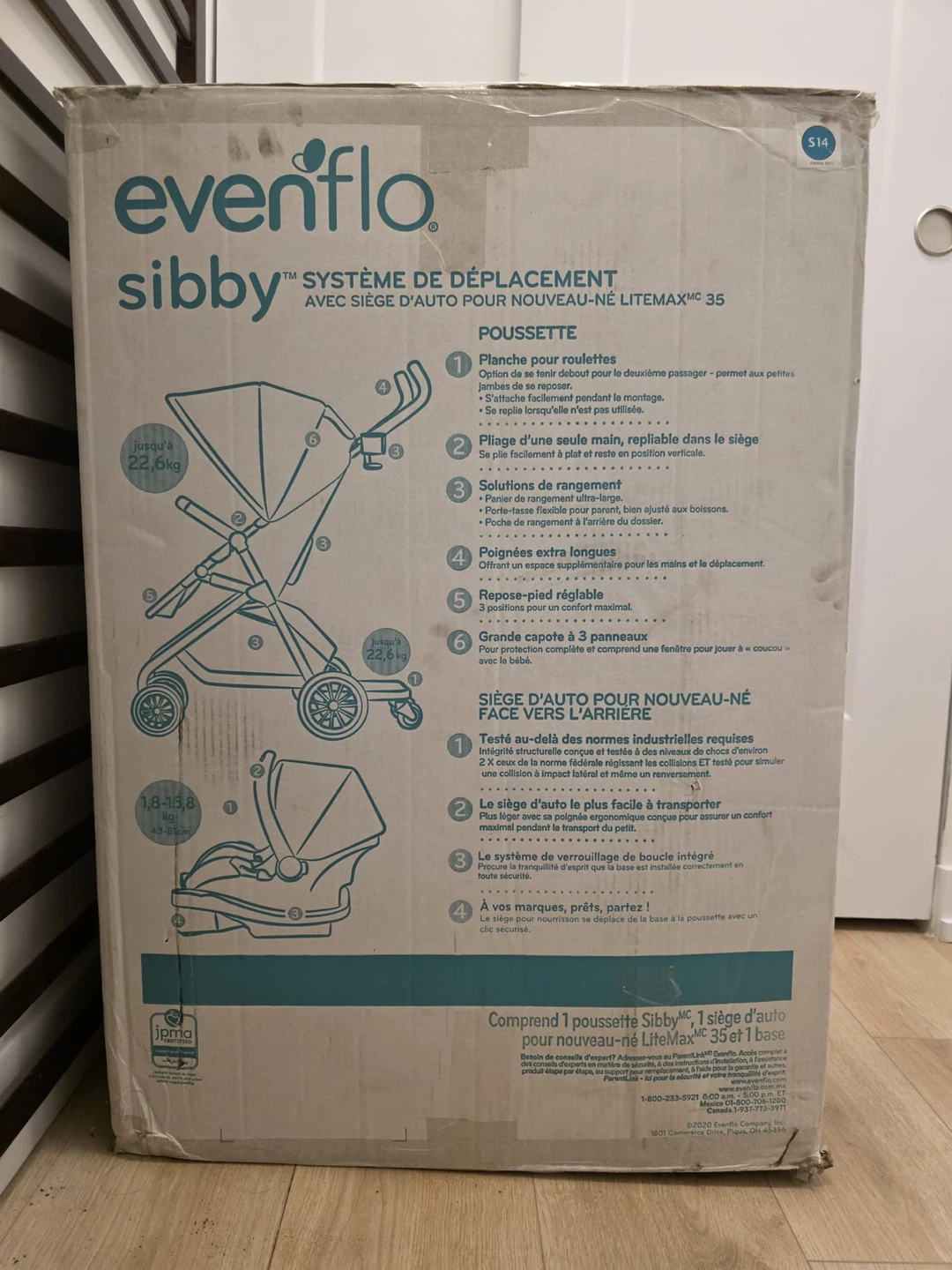 Evenflo Sibby Travel System with LiteMax 35 Infant Car Seat - photo 2