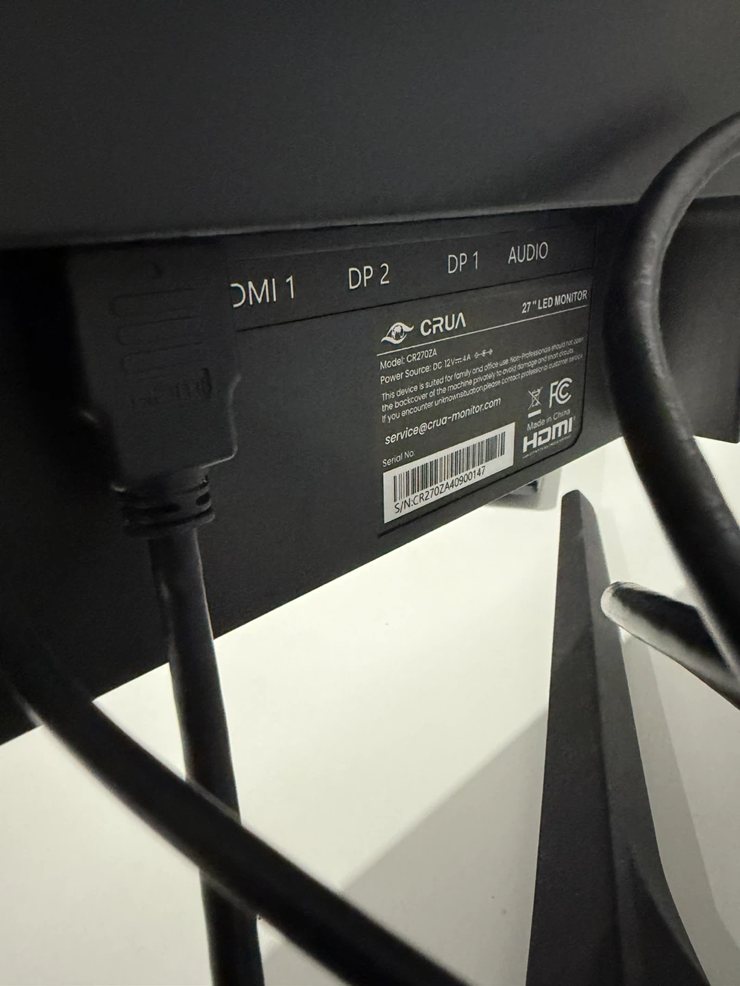 CRUA 27" LED Monitor - photo 3