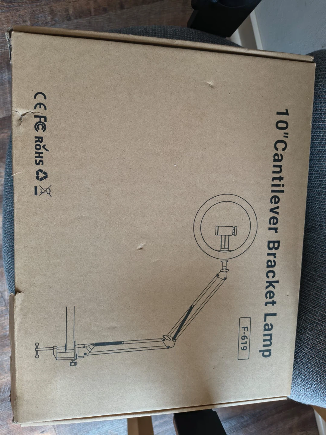 10" Cantilever Bracket Lamp F-619 - photo 2