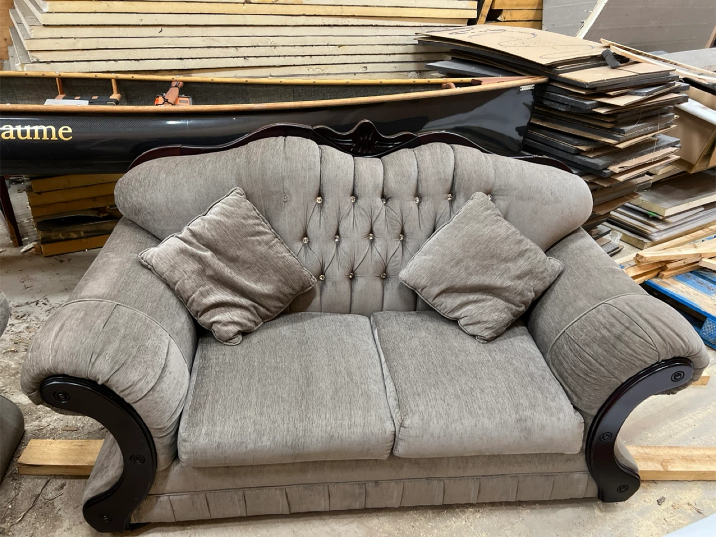 Tufted Loveseat Sofa - photo 2