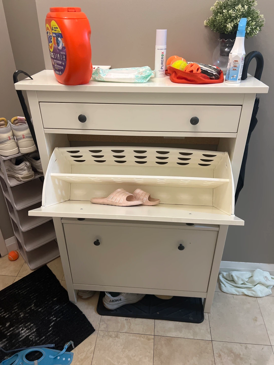 IKEA HEMNES White Shoe Cabinet - photo 4