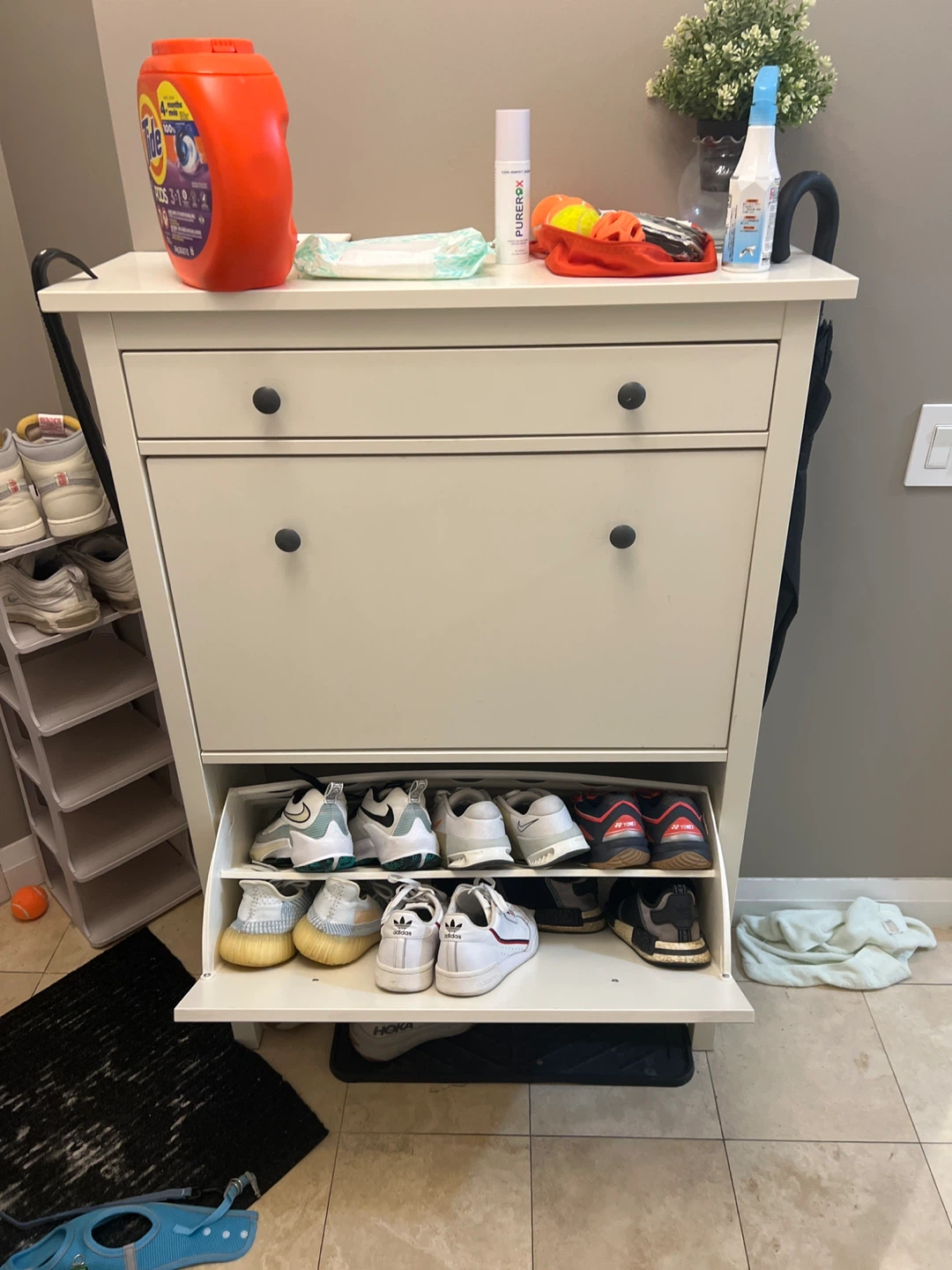 IKEA HEMNES White Shoe Cabinet - photo 3