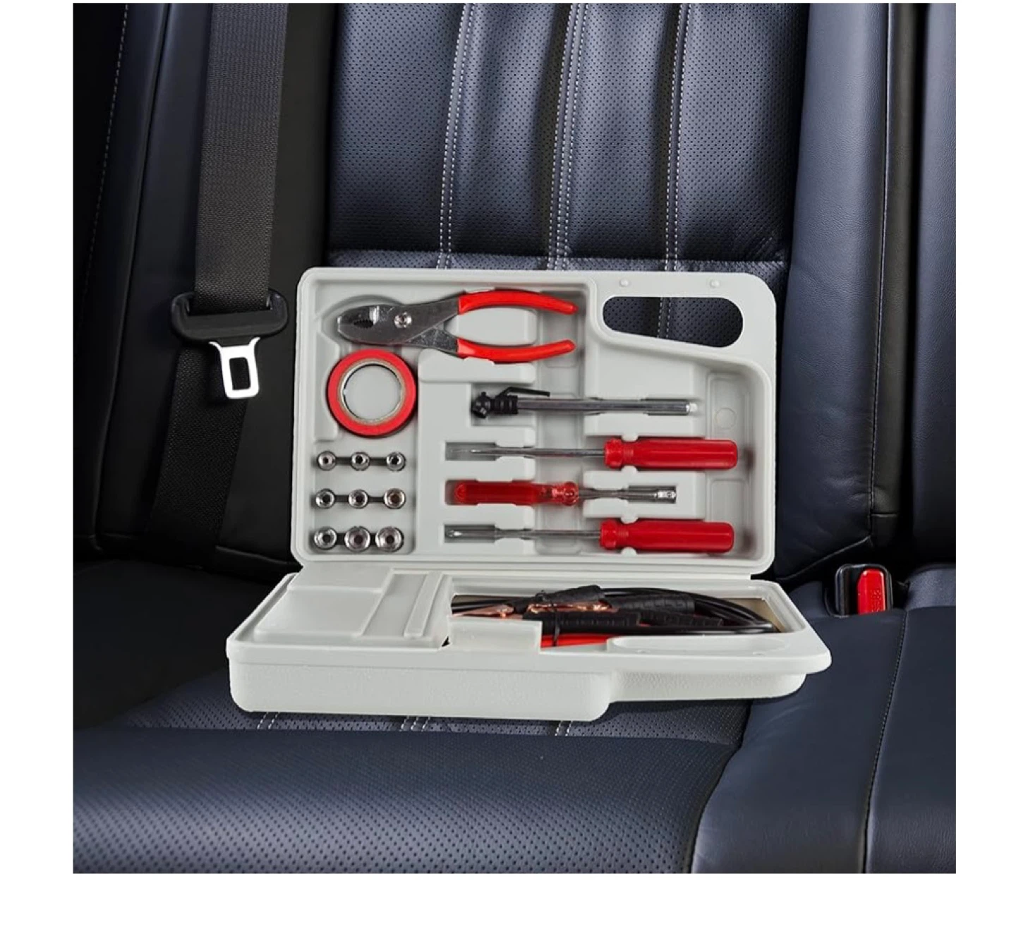 Brand New 30-Piece Emergency Car Tool Kit w/ Jumper Cables - photo 5