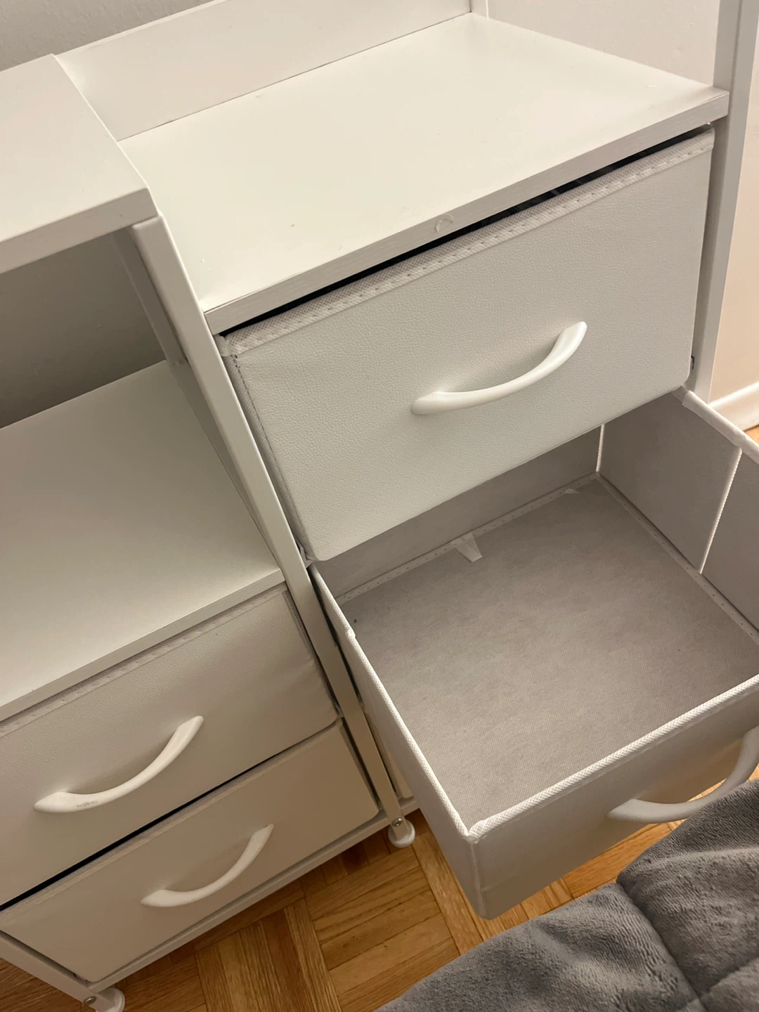 White 6-Drawer Storage Chest with Integrated Power Strip - photo 4