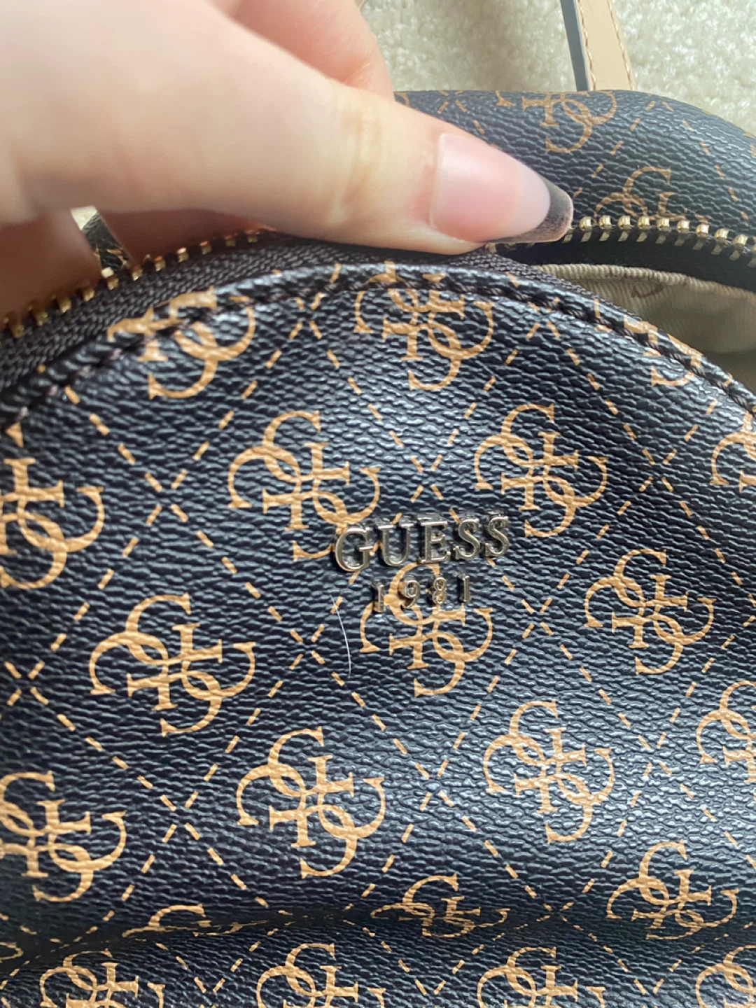 Guess Mini Backpack - Brown Monogram - photo 4