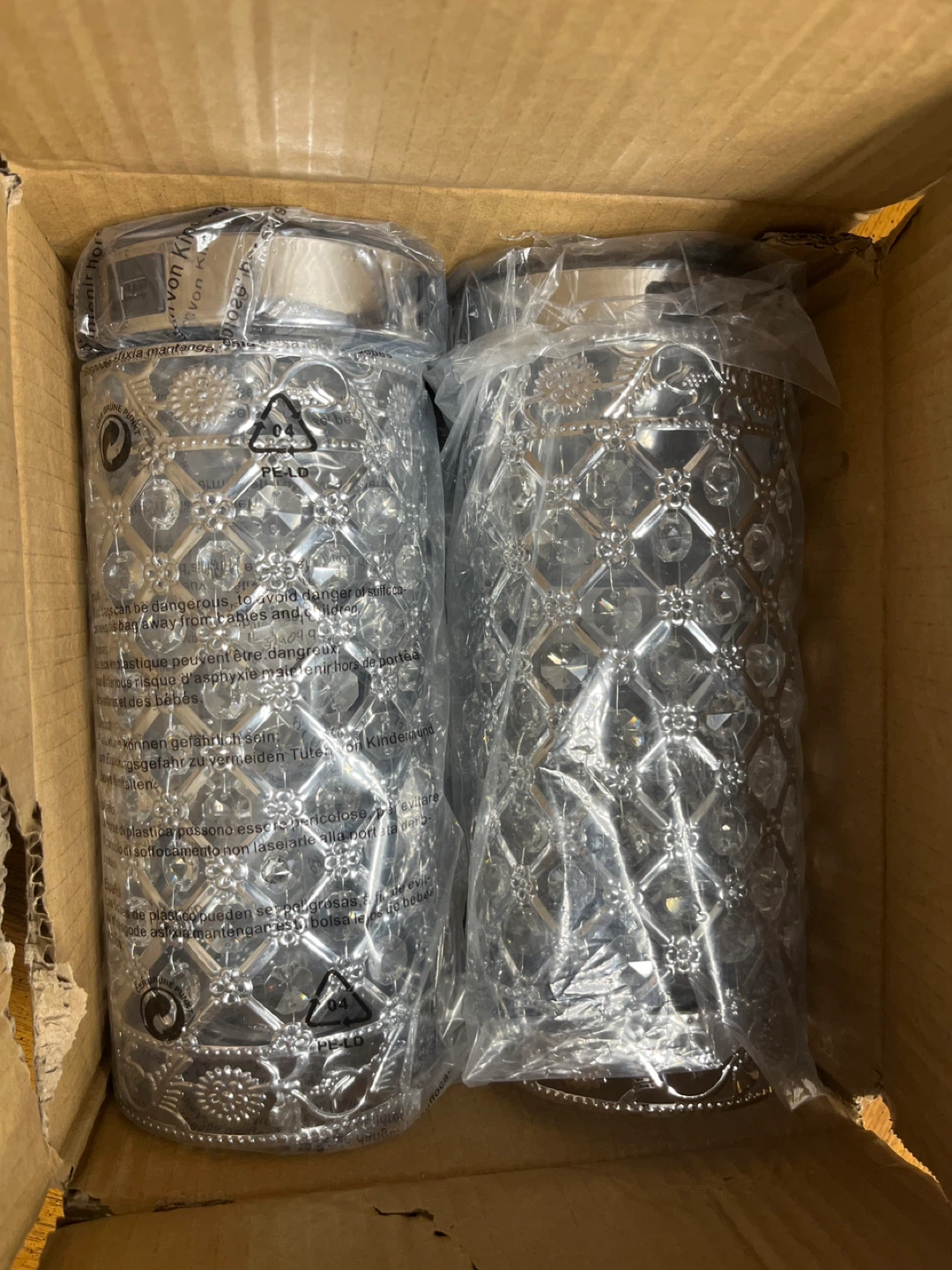 🌱 Silver Crystal Table Lamps (Pair) - photo 2