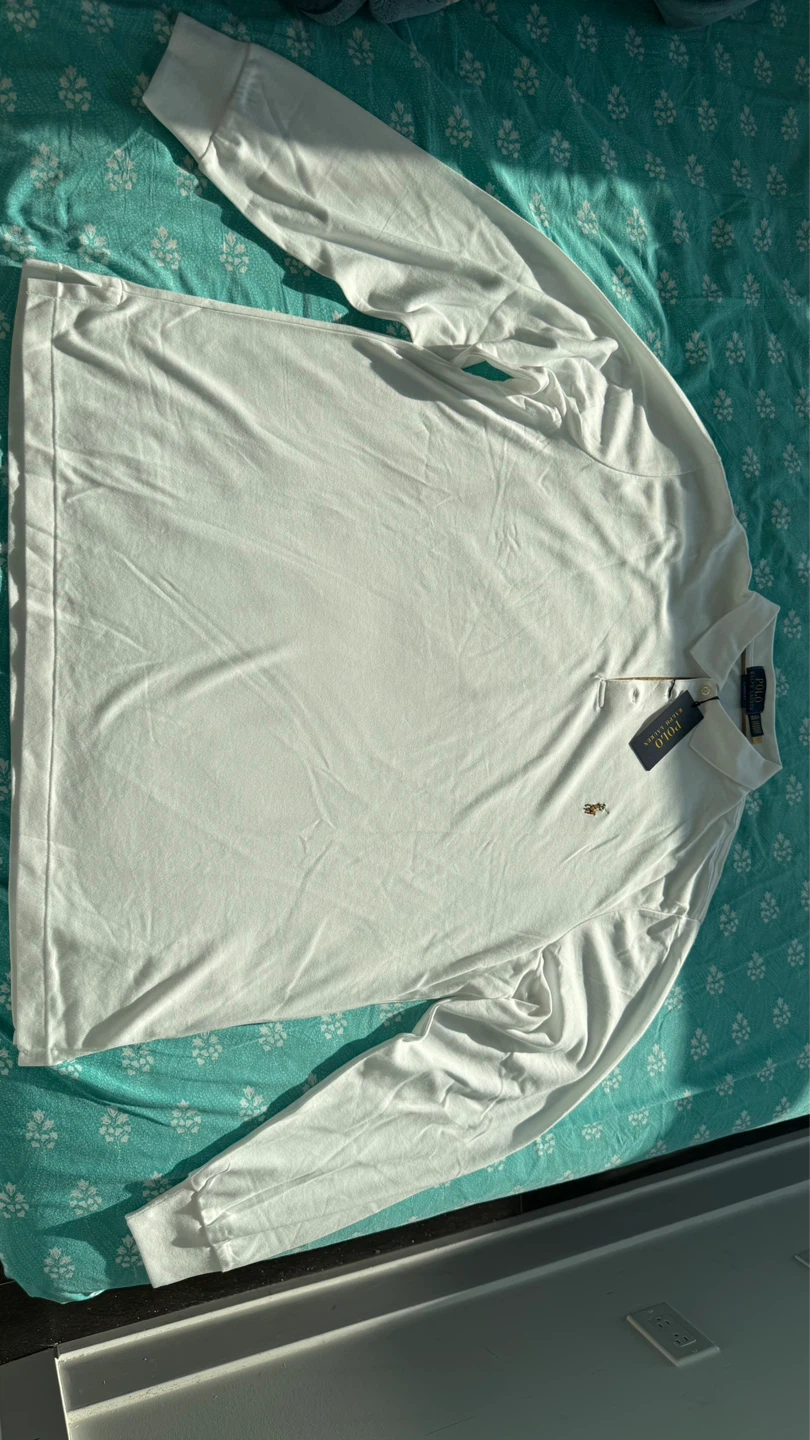 Ralph Lauren Long Sleeve Polo Shirt White XL - photo 2
