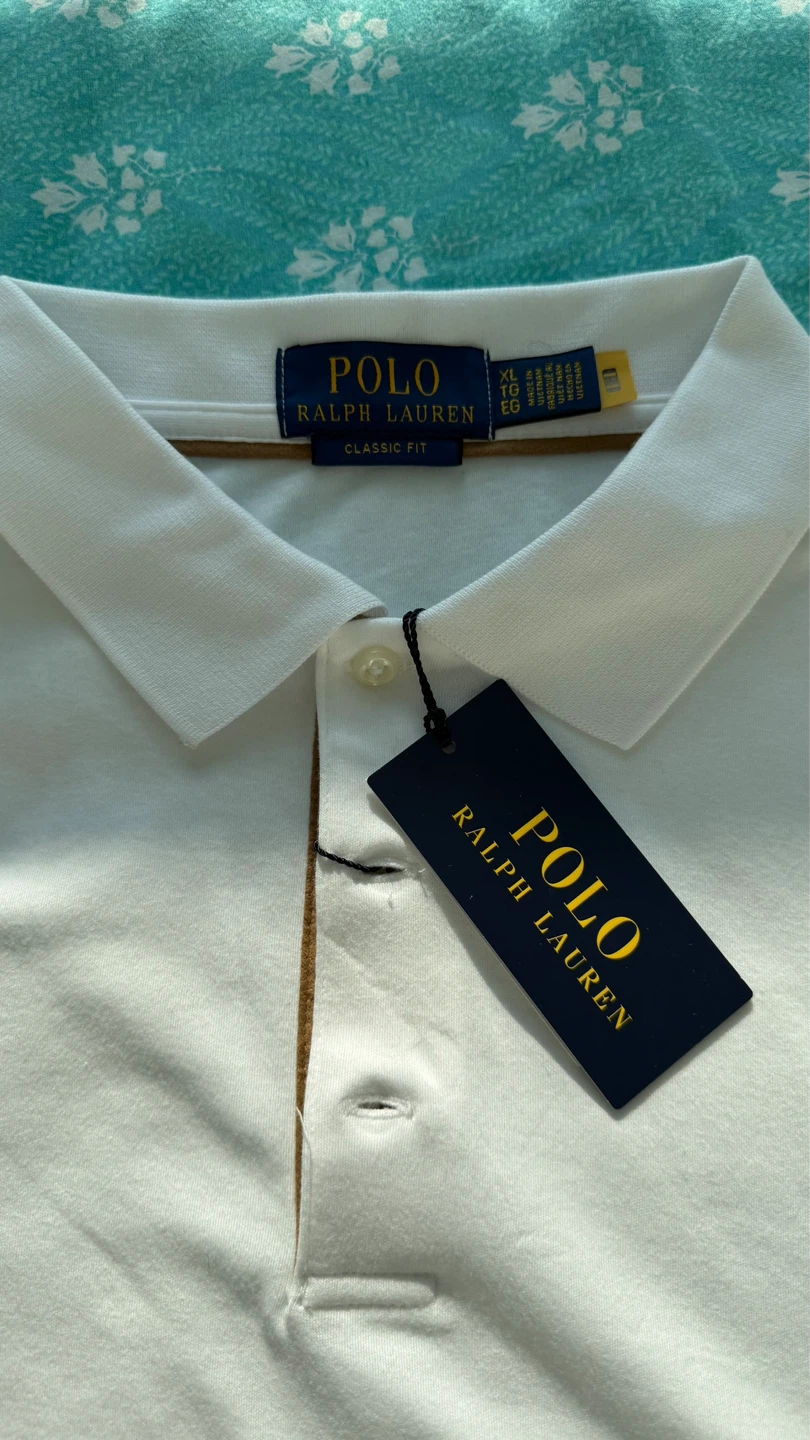 Ralph Lauren Long Sleeve Polo Shirt White XL