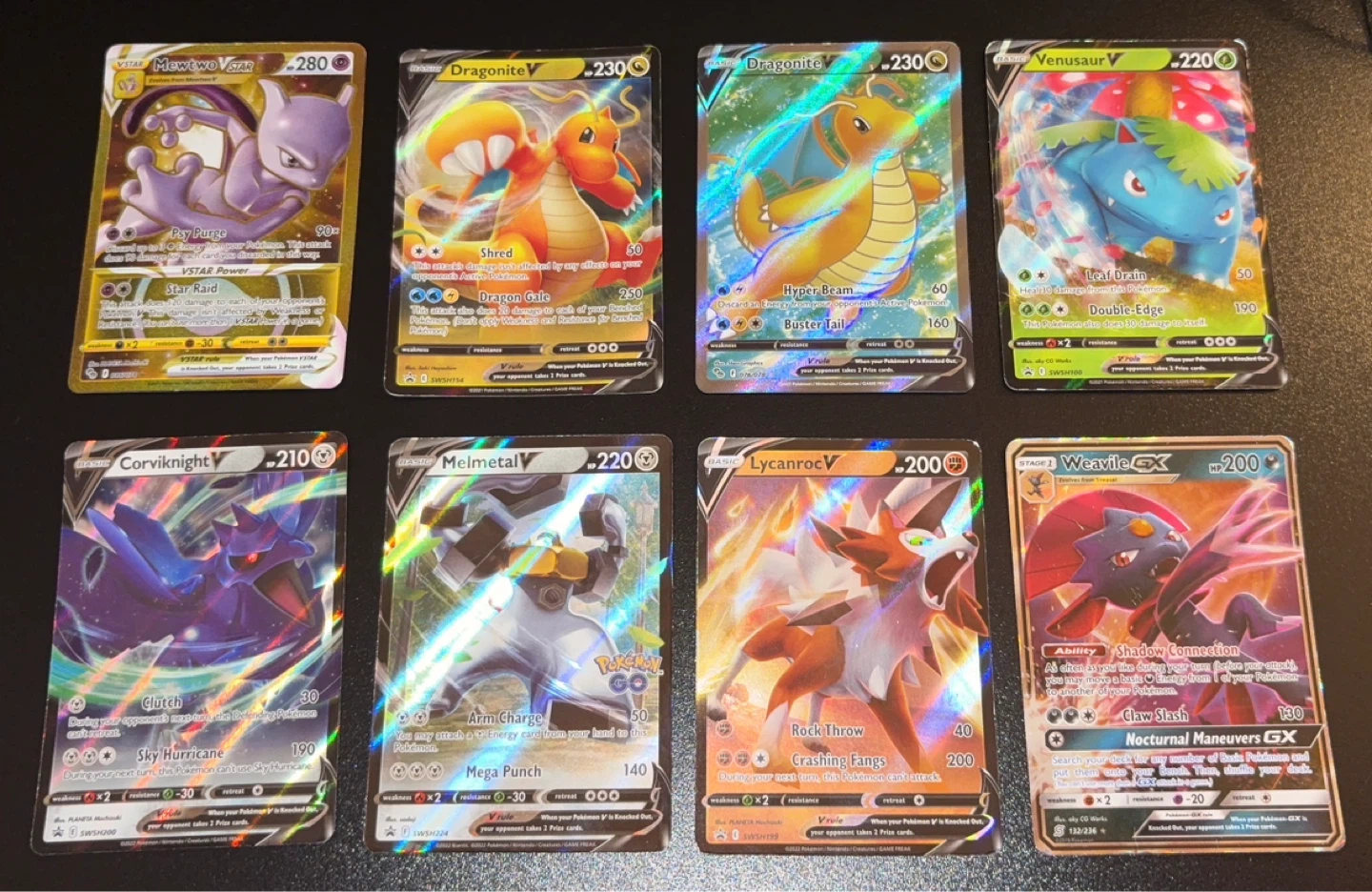 Pokemon TCG Cards - V and EX Cards Lot