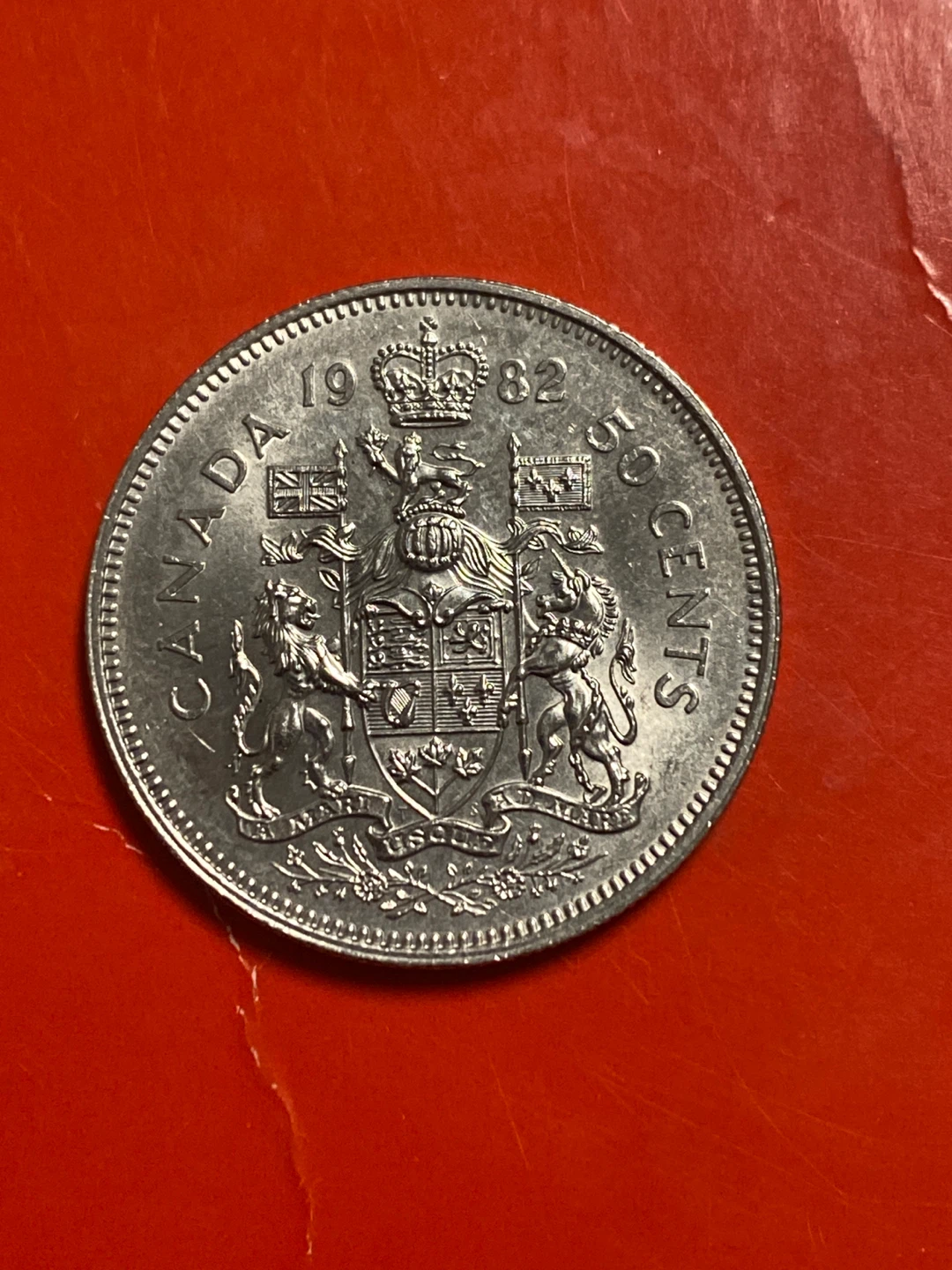 1982 Canadian 50 Cents Coin