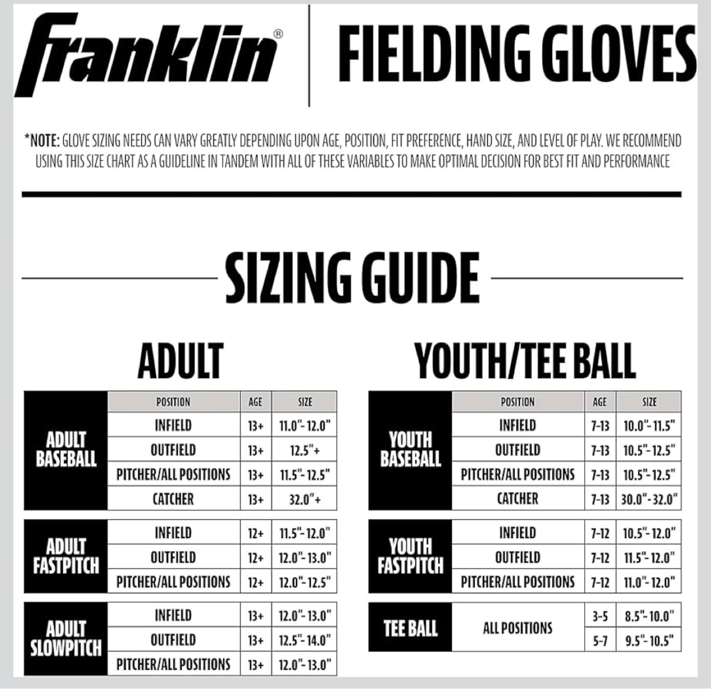 Franklin Sports Baseball and Softball Glove - photo 4