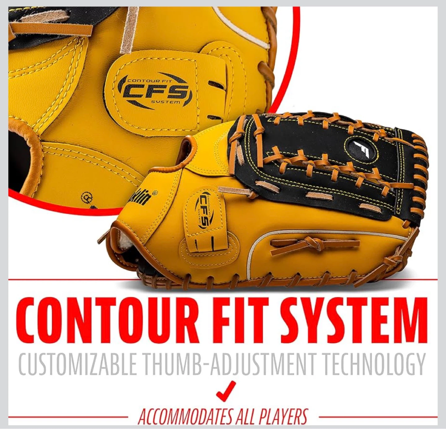 Franklin Sports Baseball and Softball Glove - photo 3