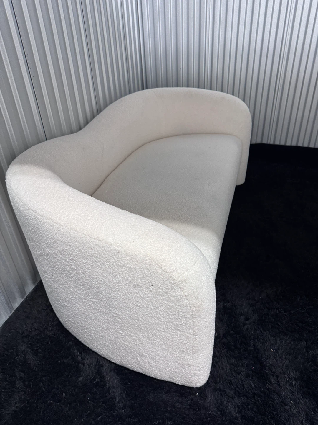 Cream Boucle Armchair - photo 2