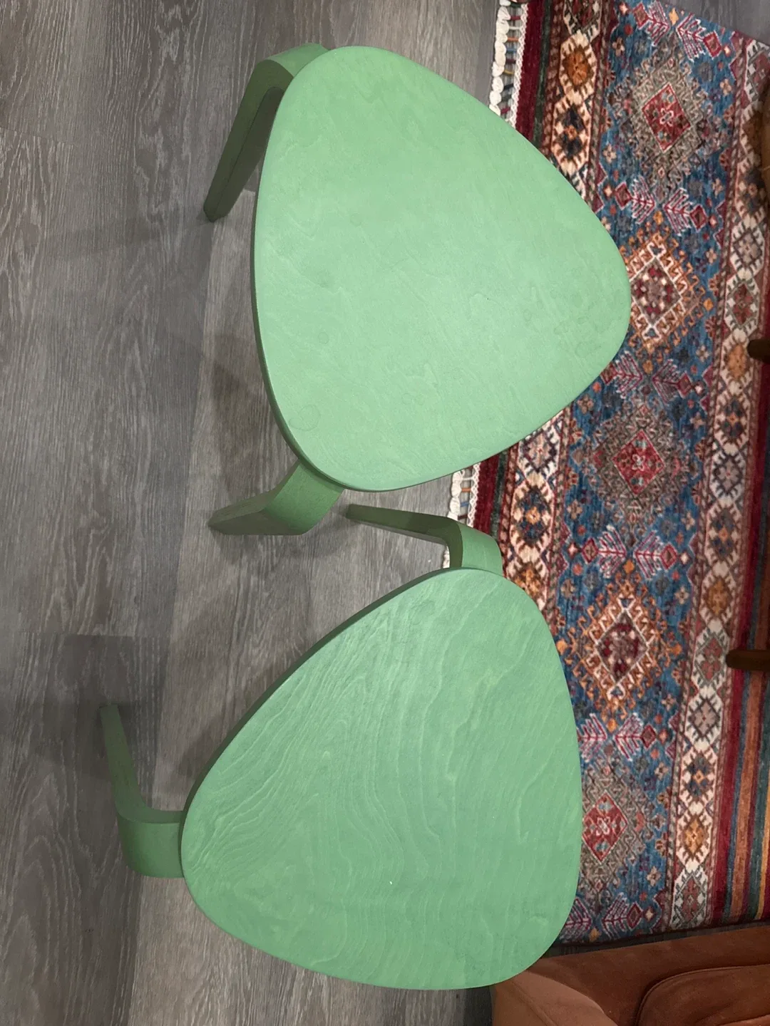 Pair of Green Stools - photo 2