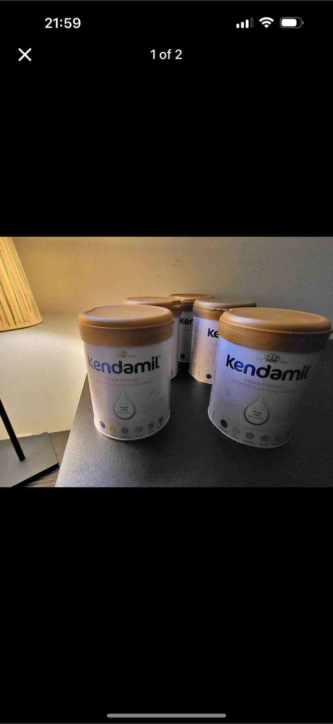 Kendamil whole milk pink color