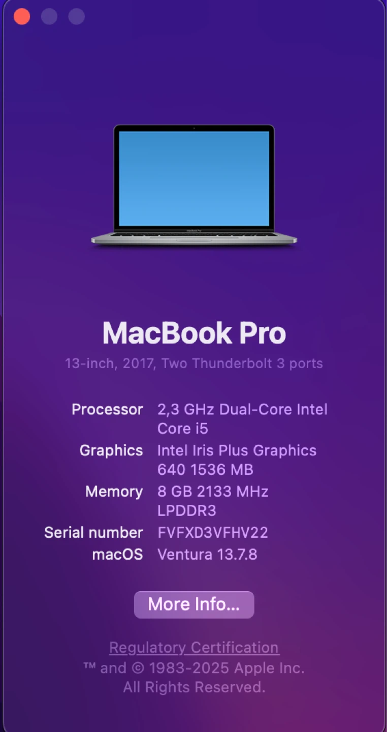 Apple MacBook Pro 13-inch 2017 512GB | new original battery - photo 3
