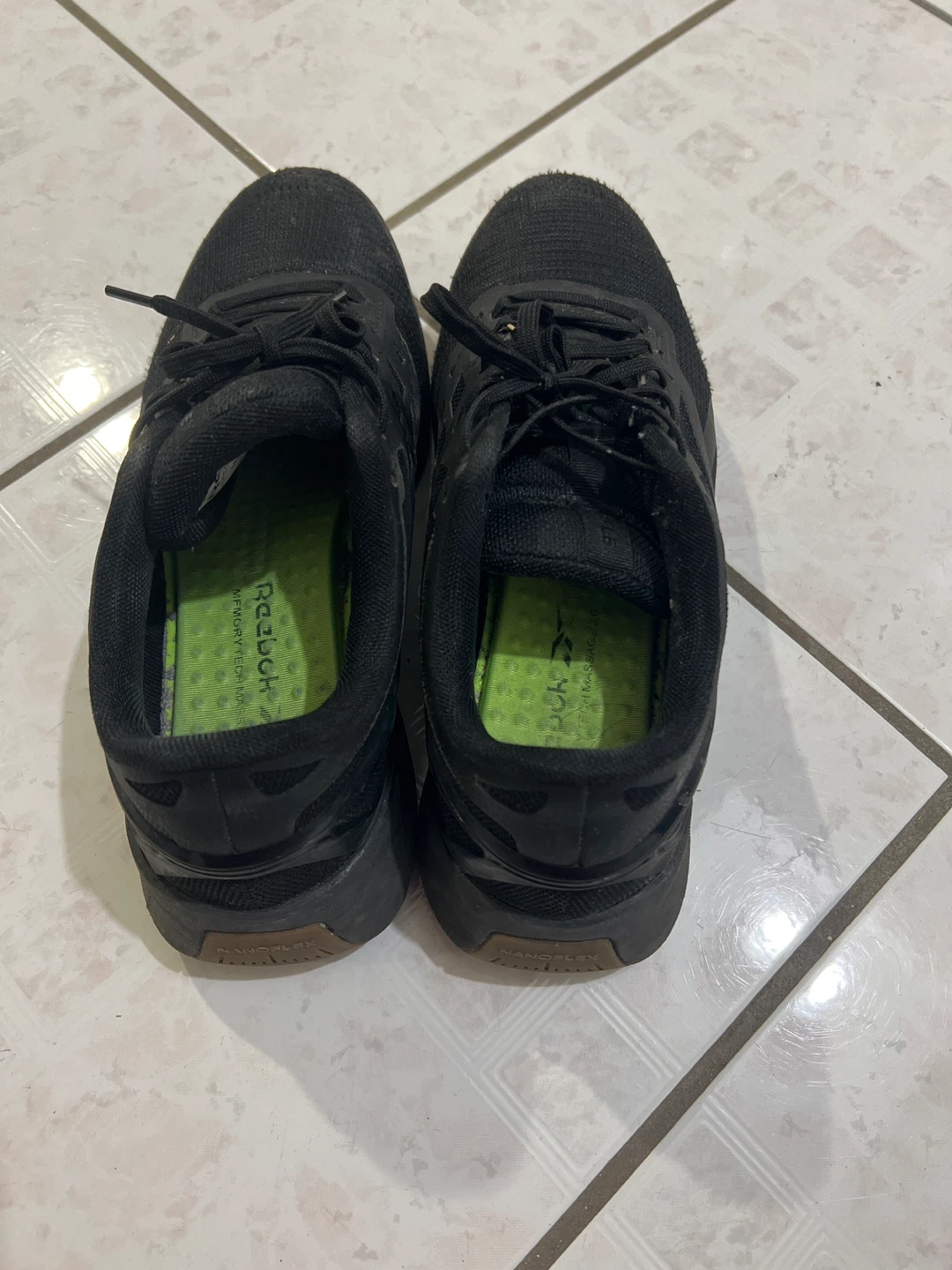 Reebok Black Training Shoes - Size 7W - photo 2