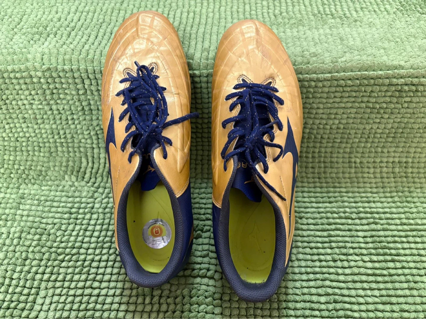 Mizuno Rebula Soccer Cleats - Gold/Navy - photo 2
