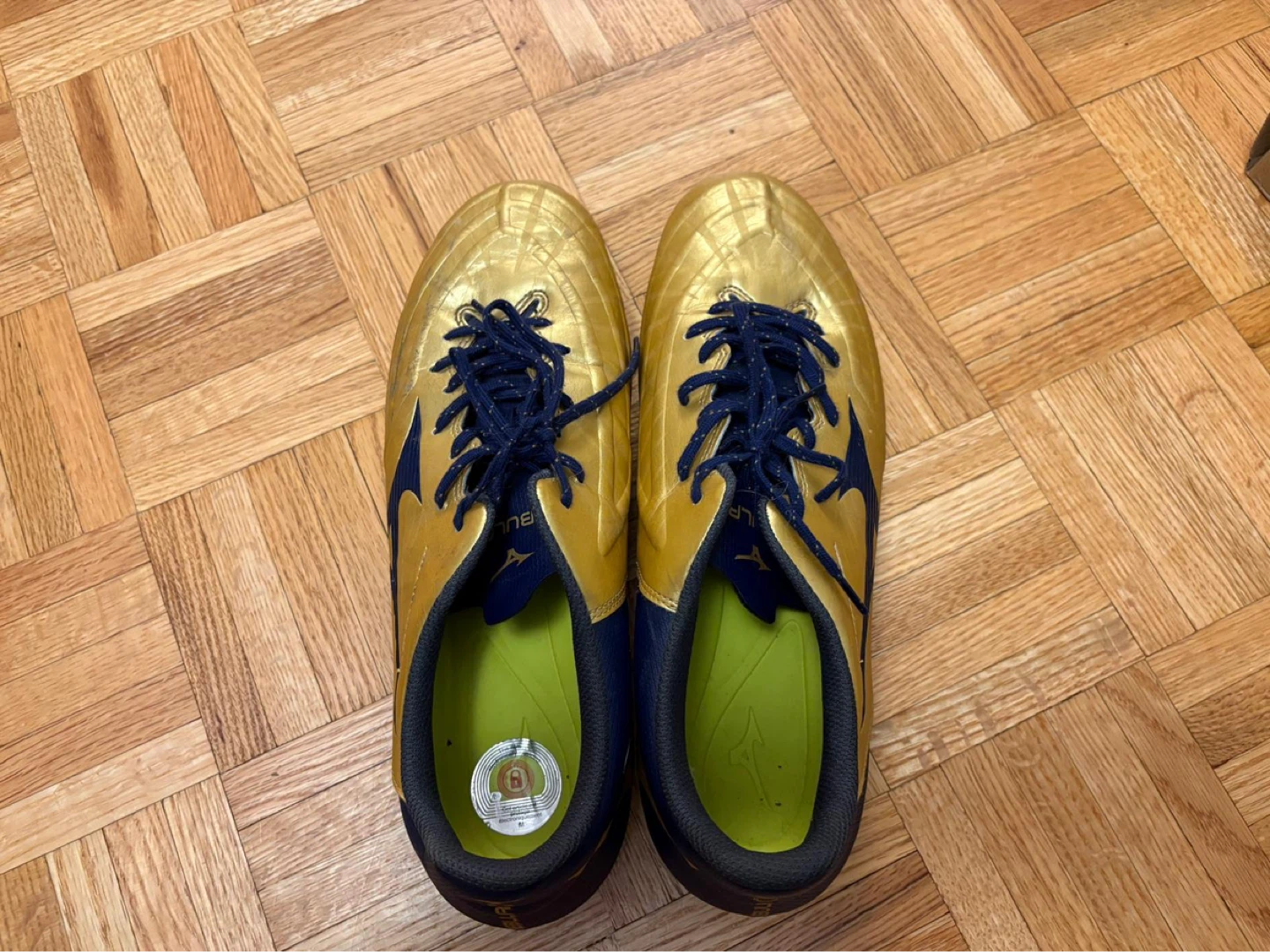 Mizuno Rebula Soccer Cleats - Gold/Navy - photo 5