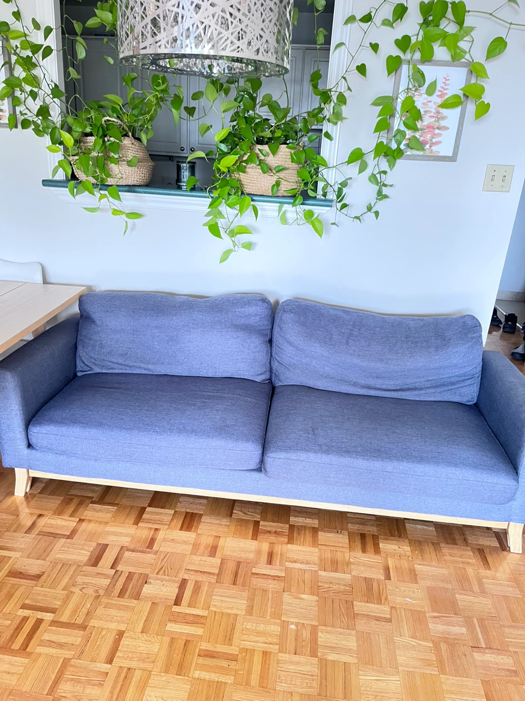 Sofa bed in blue gray - photo 2