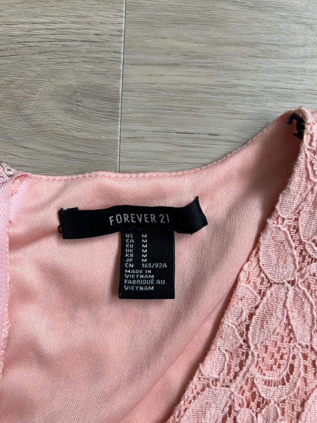 Forever 21 Pink Lace Dress - Size M - photo 3