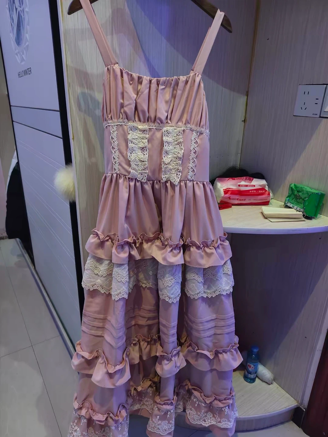 Lilian Pink Lolita Dress with Lace and Ruffles - photo 3