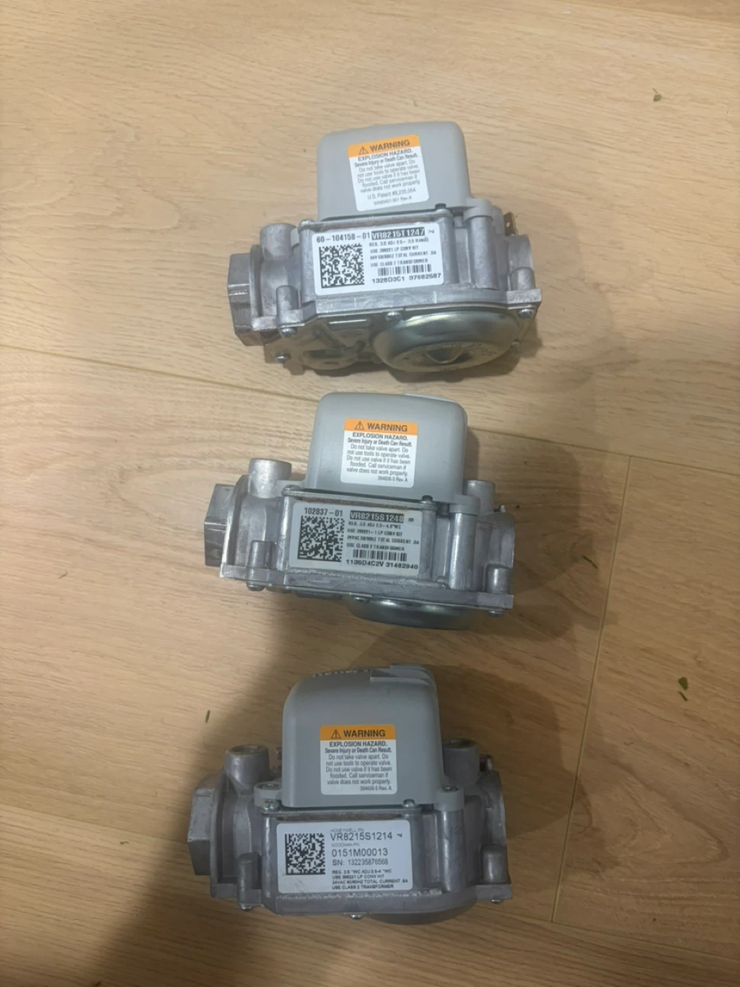 3x Honeywell Gas Valves