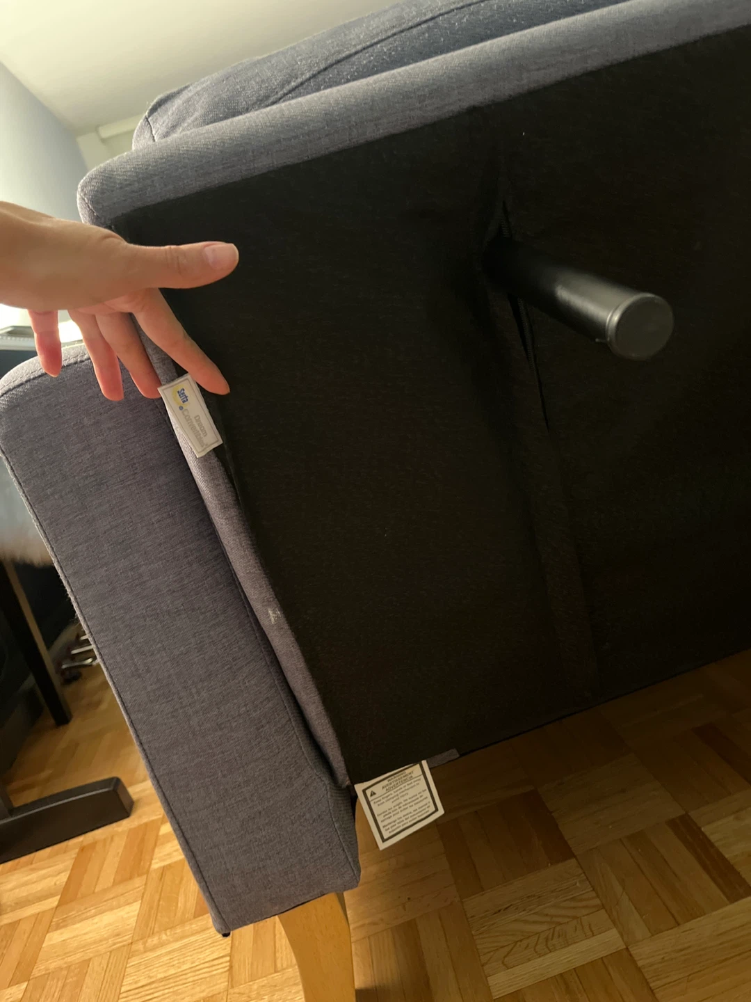 Sofa bed in blue gray - photo 4