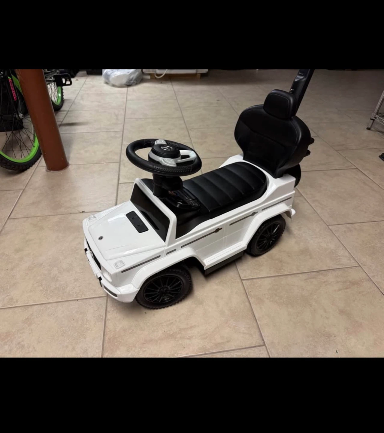 White Mercedes-Benz G-Wagon Ride-On Push Car - photo 3