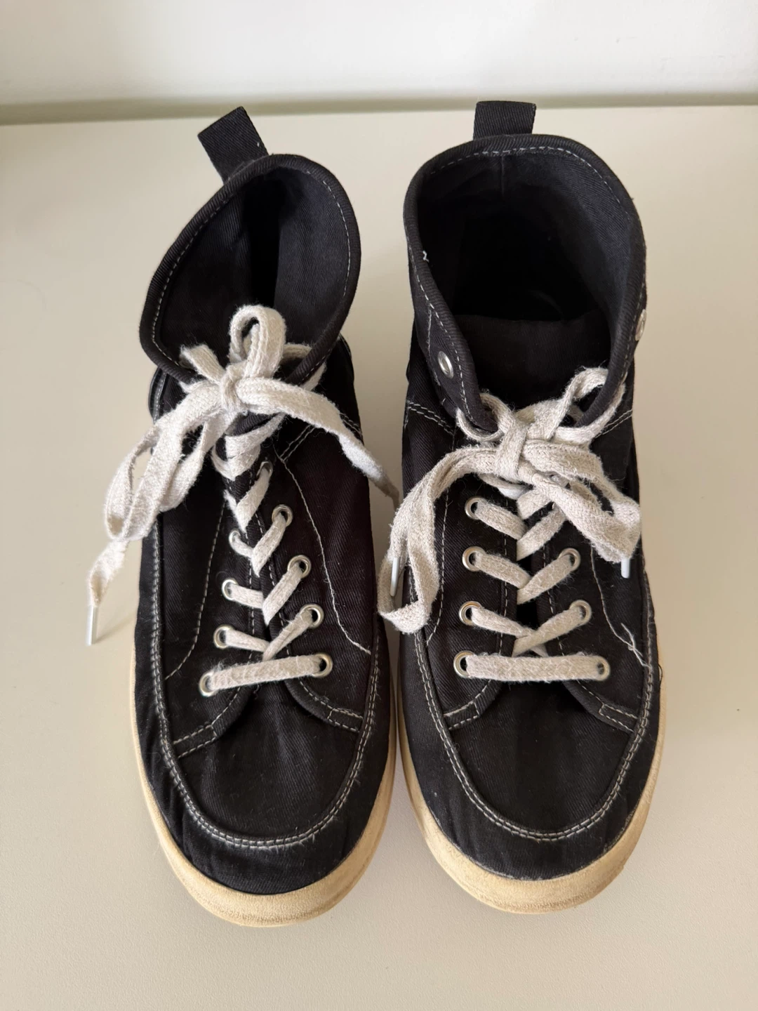 Black High Top Sneakers Shoes Girls Kids Women / US 7 - photo 3