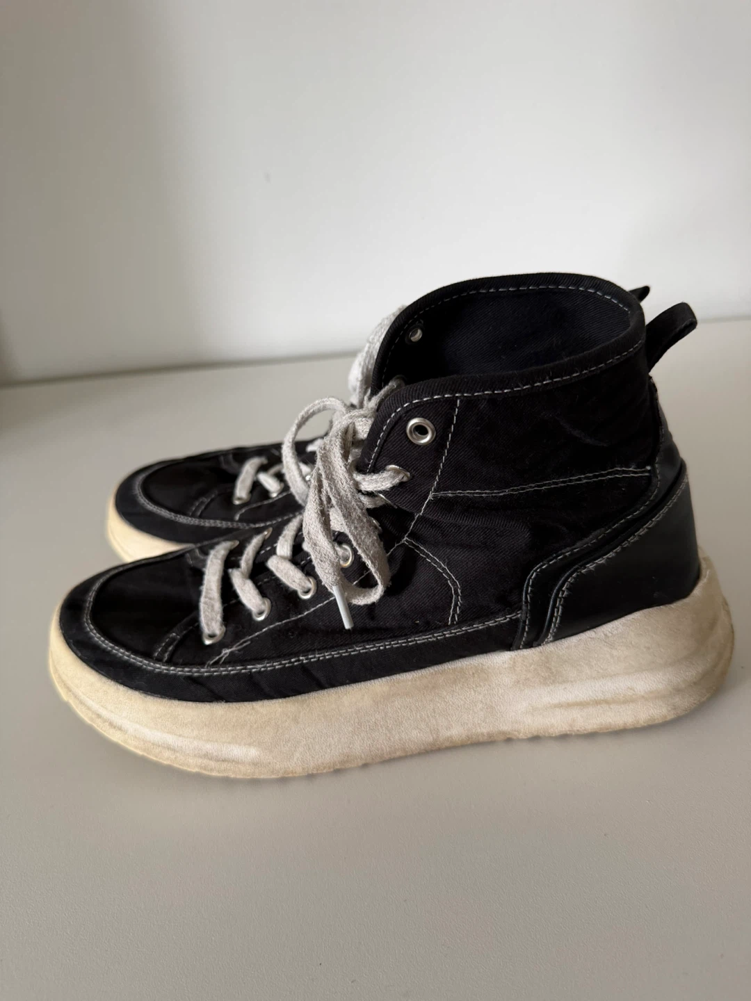 Black High Top Sneakers Shoes Girls Kids Women / US 7 - photo 5