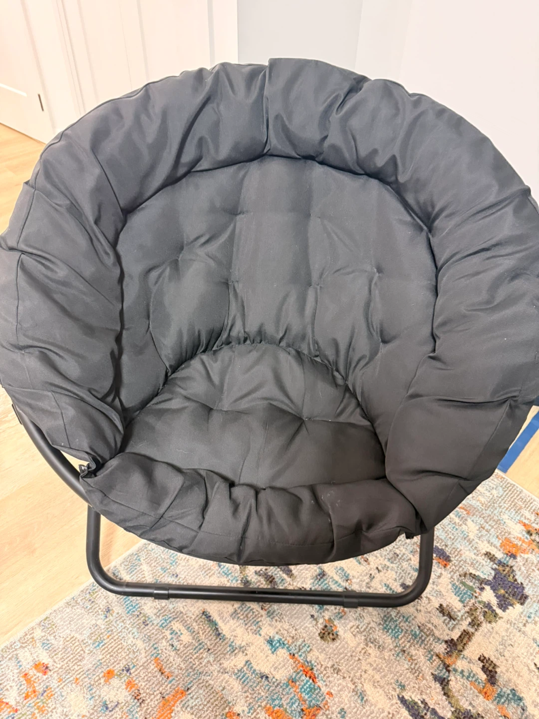 Black Saucer Chair