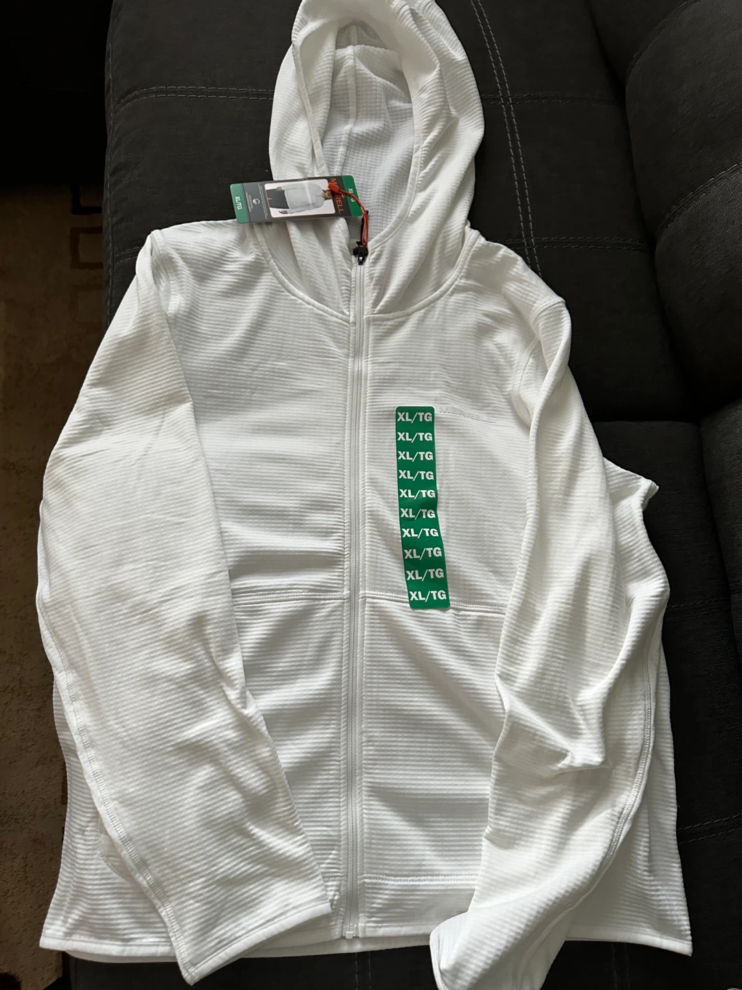 Merrell White Zip-Up Hoodie XL 🌱 - photo 3