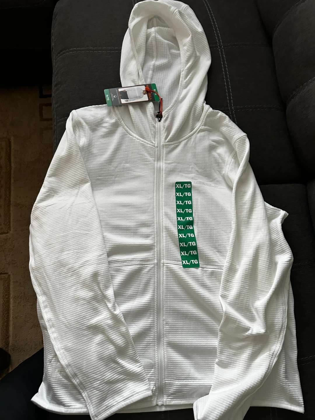 Merrell White Zip-Up Hoodie XL 🌱
