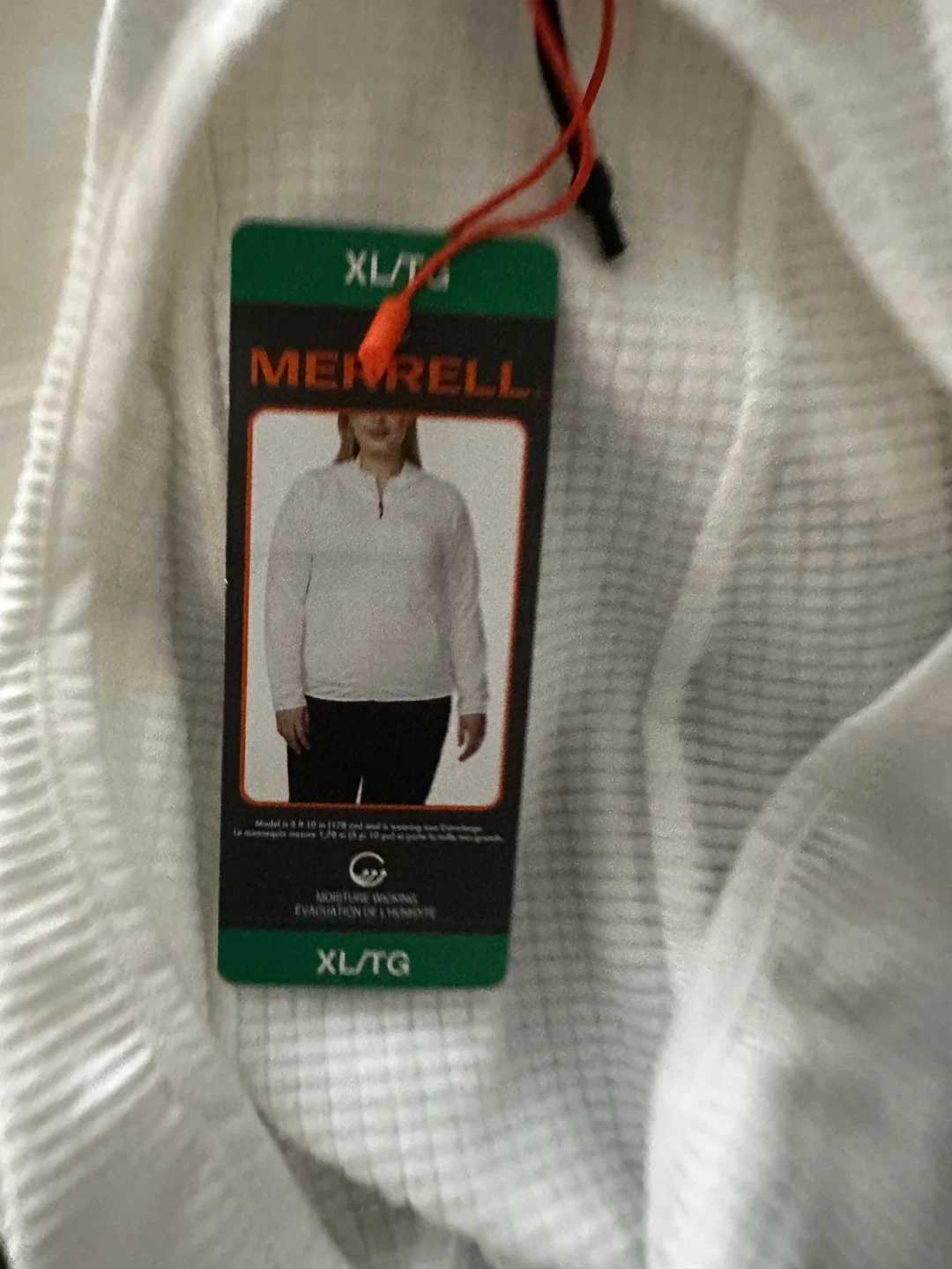 Merrell White Zip-Up Hoodie XL 🌱 - photo 4