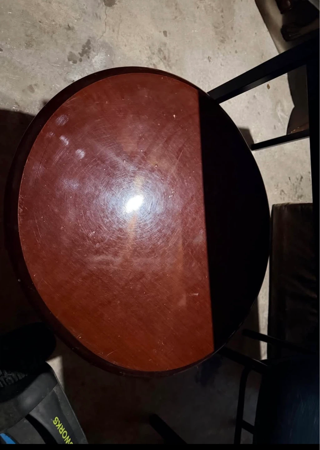 Round Wooden Side Table