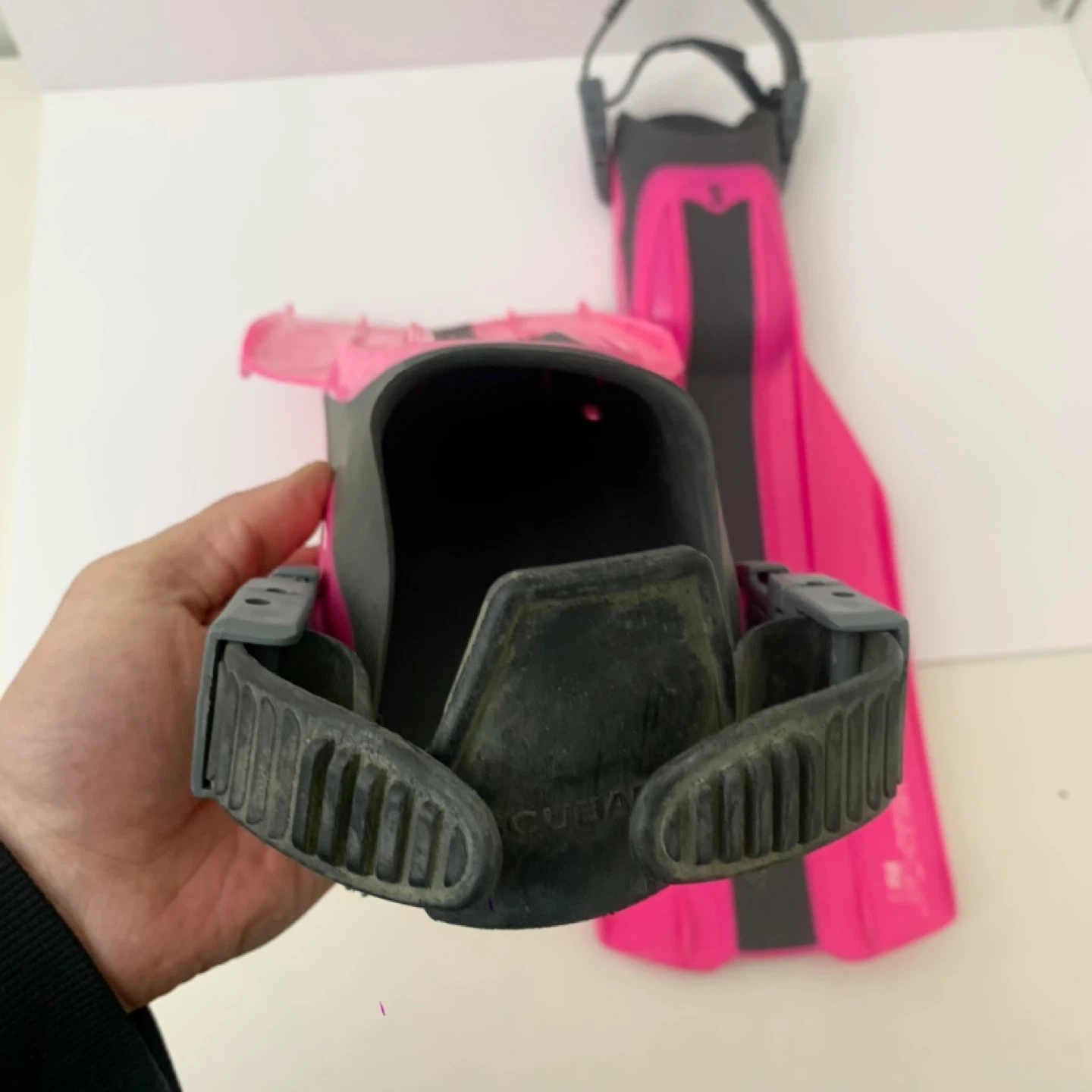 Scuba Fins Swim Snorkel Scubapro Velose Adjustable Medium Pink - photo 5