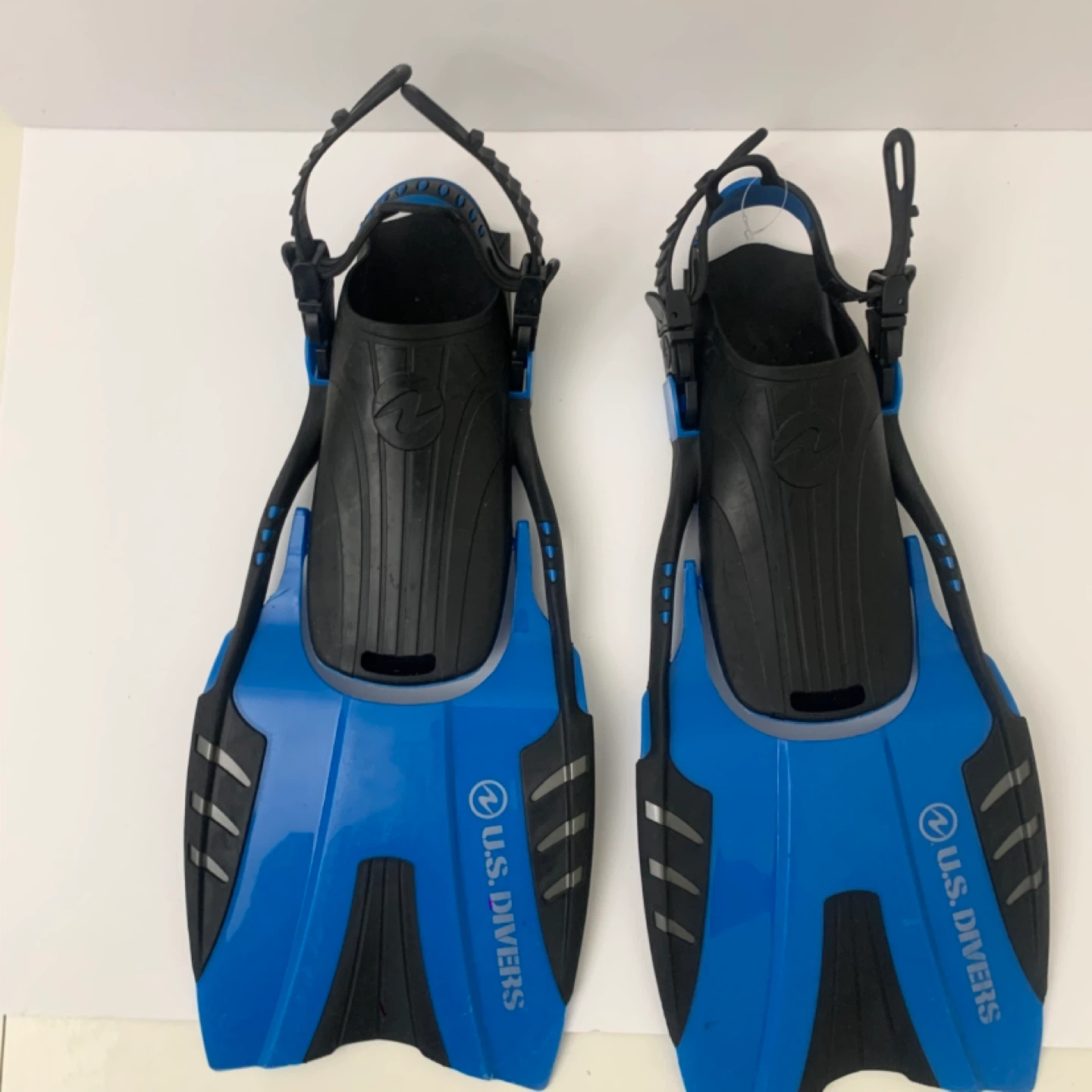 Swim Fins Snorkel US Divers Diving Fins Adjustable Small Blue - photo 3