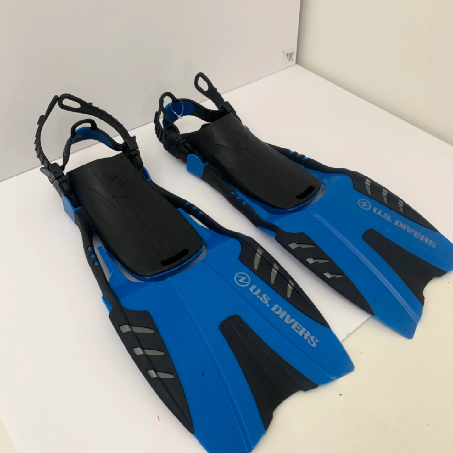 Swim Fins Snorkel US Divers Diving Fins Adjustable Small Blue - photo 2