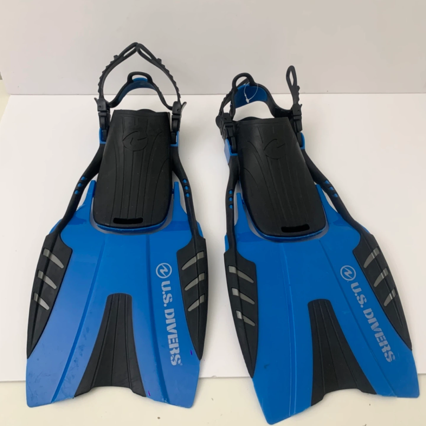 Swim Fins Snorkel US Divers Diving Fins Adjustable Small Blue