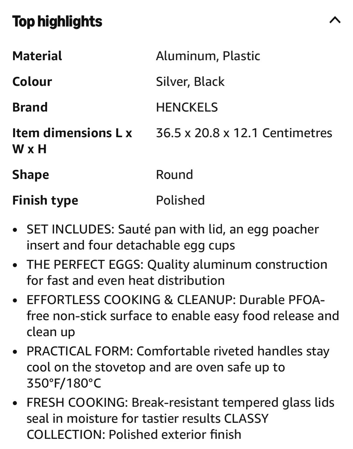 Henckels Egg Poacher Pan - photo 4
