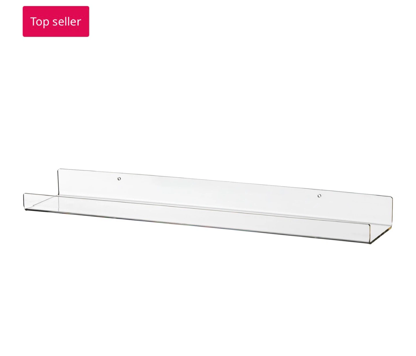 🆕IKEA MELLÖSA Clear Acrylic Floating Wall Shelf/Ledge (NWT) 🌟