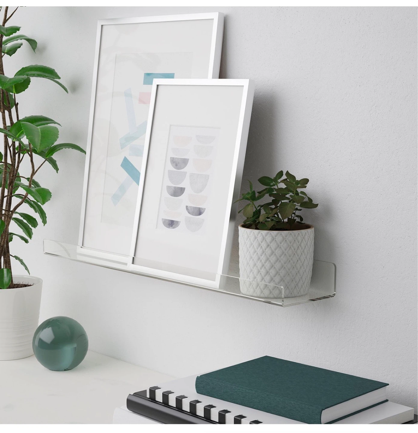 🆕IKEA MELLÖSA Clear Acrylic Floating Wall Shelf/Ledge (NWT) 🌟 - photo 2