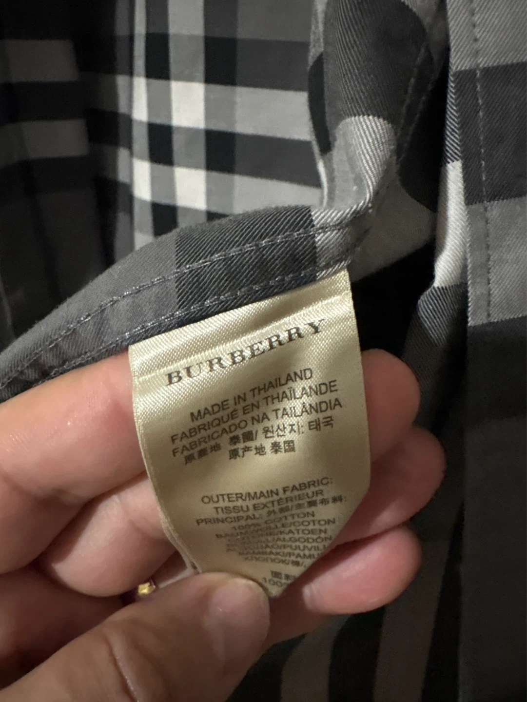 Burberry Brit Plaid Button-Down Shirt - Size L - photo 4