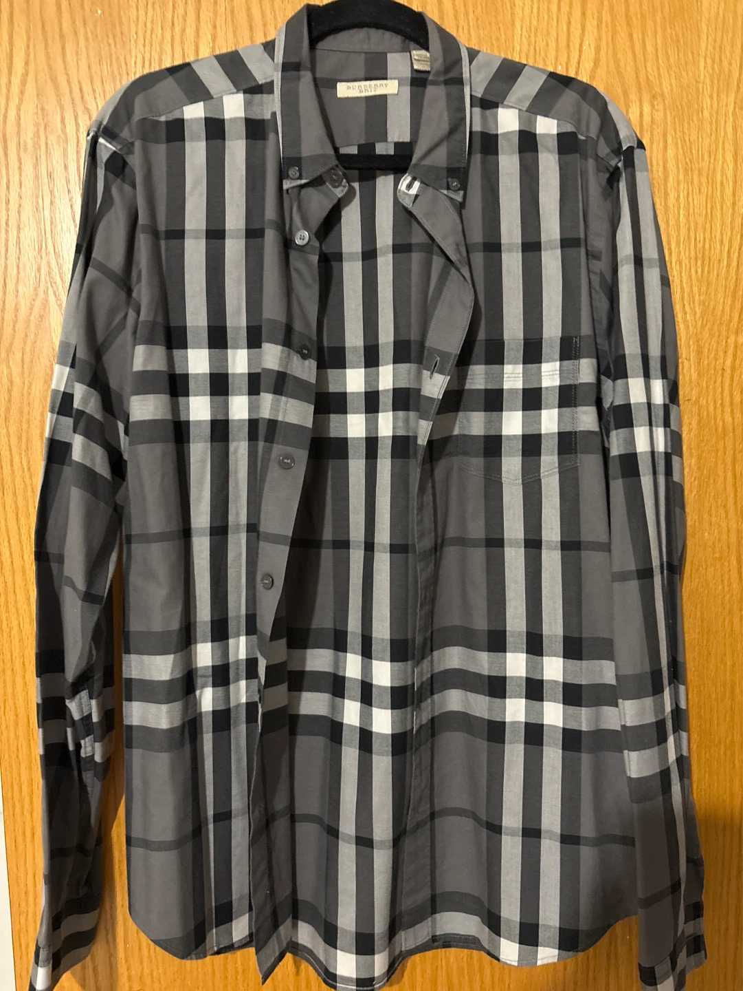Burberry Brit Plaid Button-Down Shirt - Size L - photo 2
