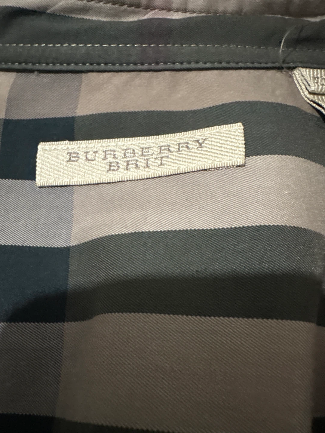 Burberry Brit Men's Plaid Button-Up Shirt - Size L