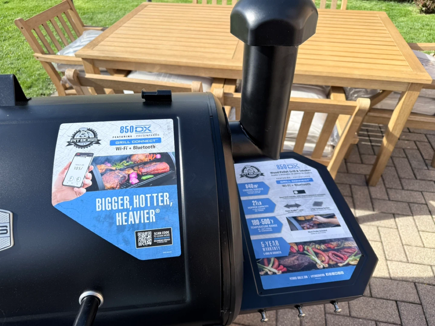 Pit Boss 850DX Wood Pellet Grill & Smoker with Grill Connect - photo 2